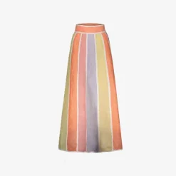 Hot Charline Rainbow Skirt Bottoms