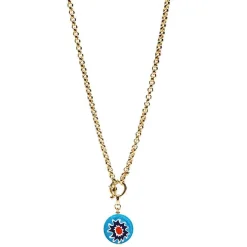 Online Lido Necklace - Blue Jewelry
