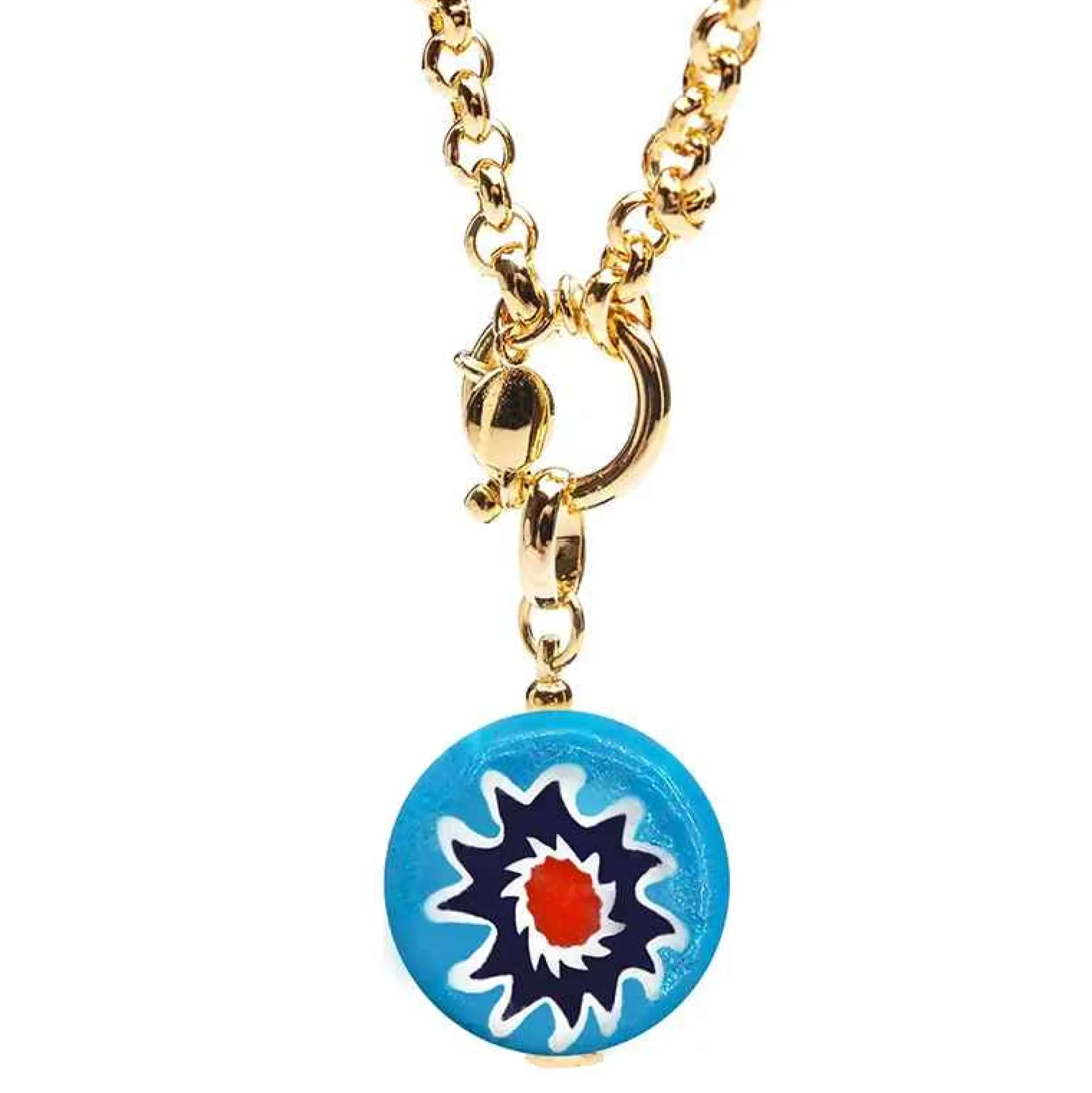 Online Lido Necklace - Blue Jewelry