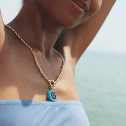 Online Lido Necklace - Blue Jewelry