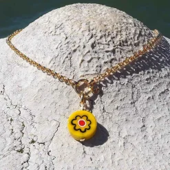 Hot Lido Necklace - Yellow - Anemone Red Jewelry