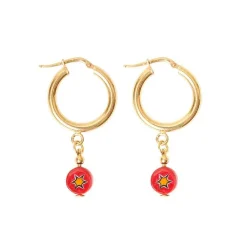 Best Schiona Earrings Large- Red Jewelry