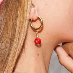 Best Schiona Earrings Large- Red Jewelry