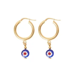 Hot Schiona Earrings Large- Blue And Red Jewelry