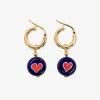 Discount Schiona Earrings Medium - Blue - Heart Red Jewelry