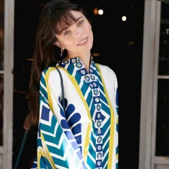 Discount Schiona Earrings Medium - Blue - Heart Red Jewelry