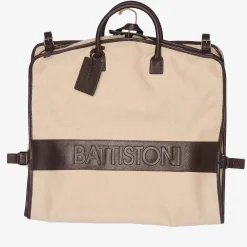 Sale Battistoni Canvas And Leather Garment Bag For Men