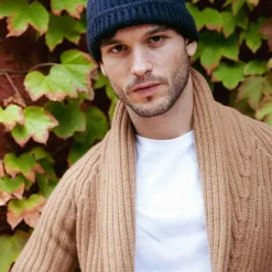 New Cashmere Brown Cardigan For Men