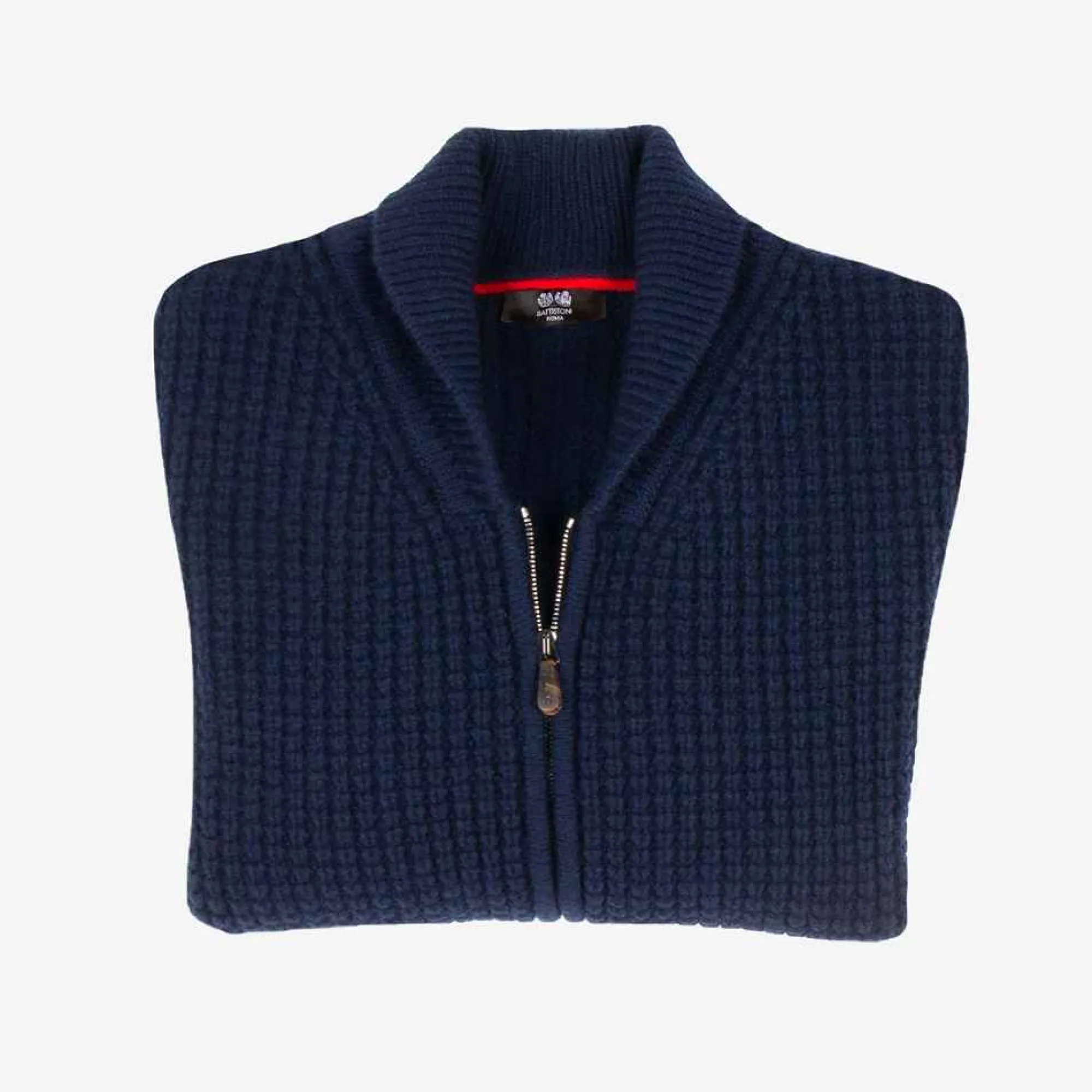 For Men-Battistoni Cashmere Zipped Cardigan - Made To Order