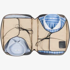 Best Leather And Canvas Shirt-Case - Blue For Men