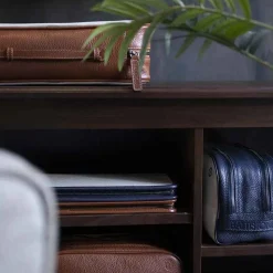 Discount Leather Inserts Tie-Case - Tan For Men