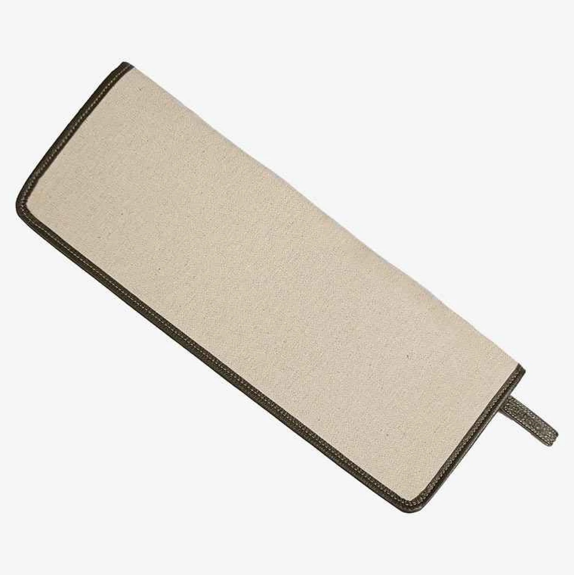 For Men-Battistoni Leather Inserts Tie-Case - Green