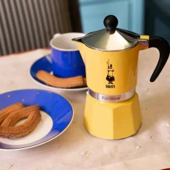 Outlet Rainbow Yellow Coffee Moka Pot Kitchen