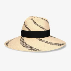 Accessories-Borsalino Sophie Pattern Broad Brim Hat