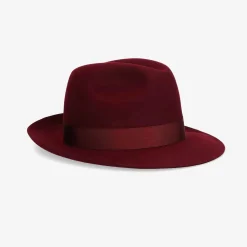 Sale Wine Red Marengo Hat For Men