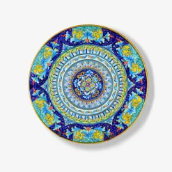 Ceramiche Gialletti Artisan Blue Decorative Plate - Made To Order Artisans