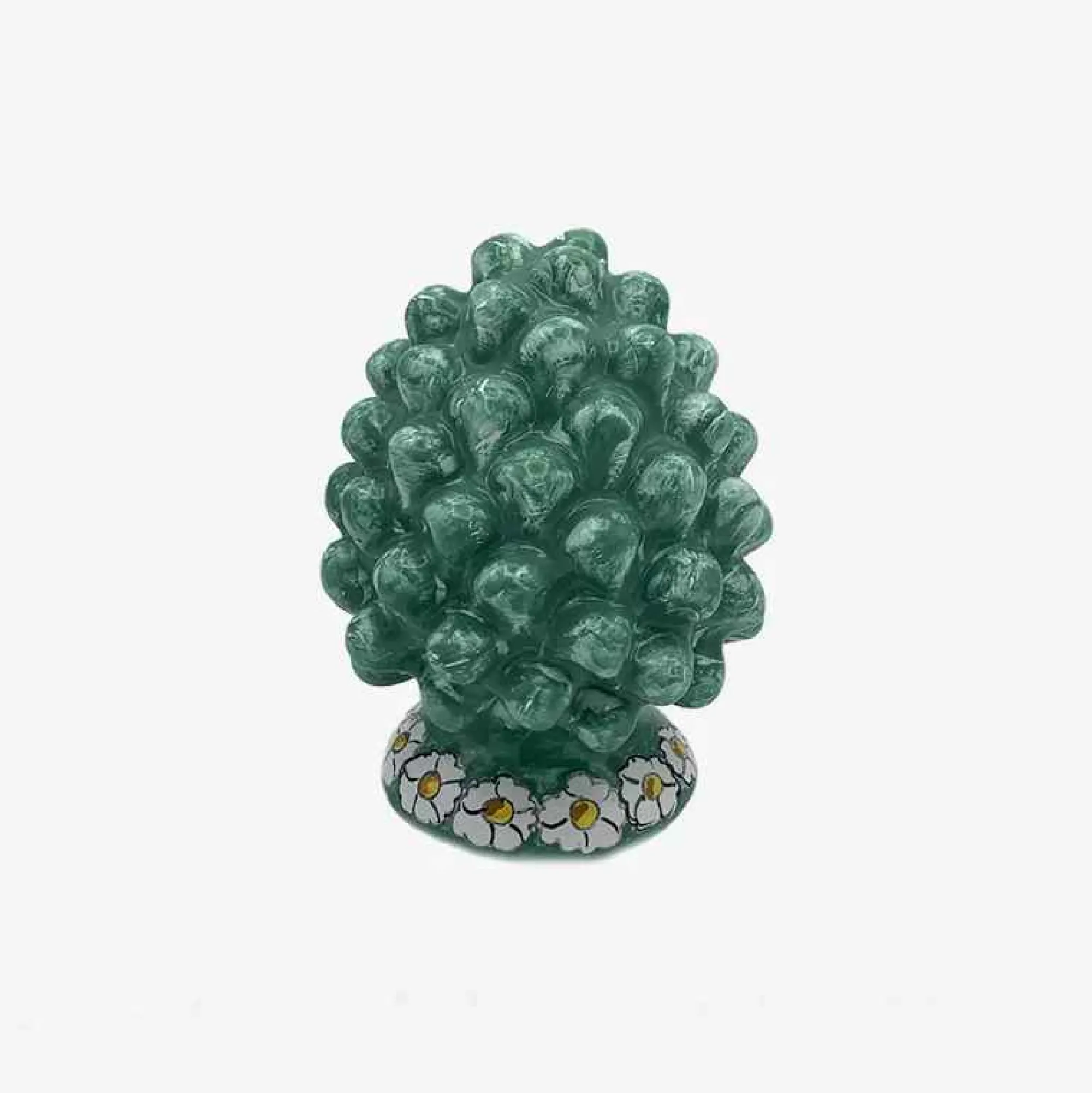 Artisans-Ceramiche Mennella Artisanal Light Green Pinecone - Made To Order
