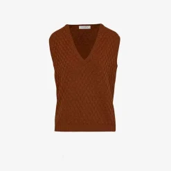 Outlet The Lidia Vest Virgin Wool Knitwear