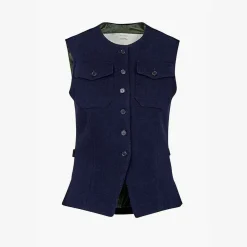 Outlet The Lucia Vest Virgin Wool Outerwear