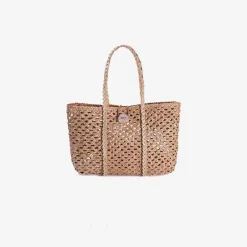 Iacobella Circe Vienna Tote Natural Beige Bags & Accessories