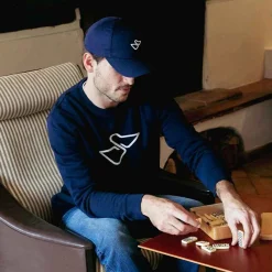 Discount Il Pellicano Logo Blue Sweatshirt Il Pellicano