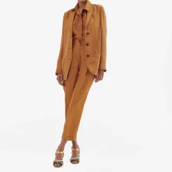 Discount Burned Orange Pinces Trousers Bottoms