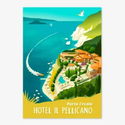 La Posta Vecchia-ISSIMO Pellicano Hotels Posters Set Of 3