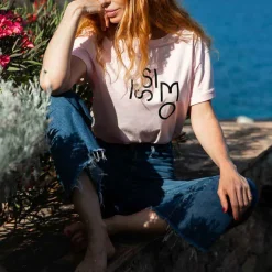 Hot Pink Logo T-Shirt Tops & T-Shirts