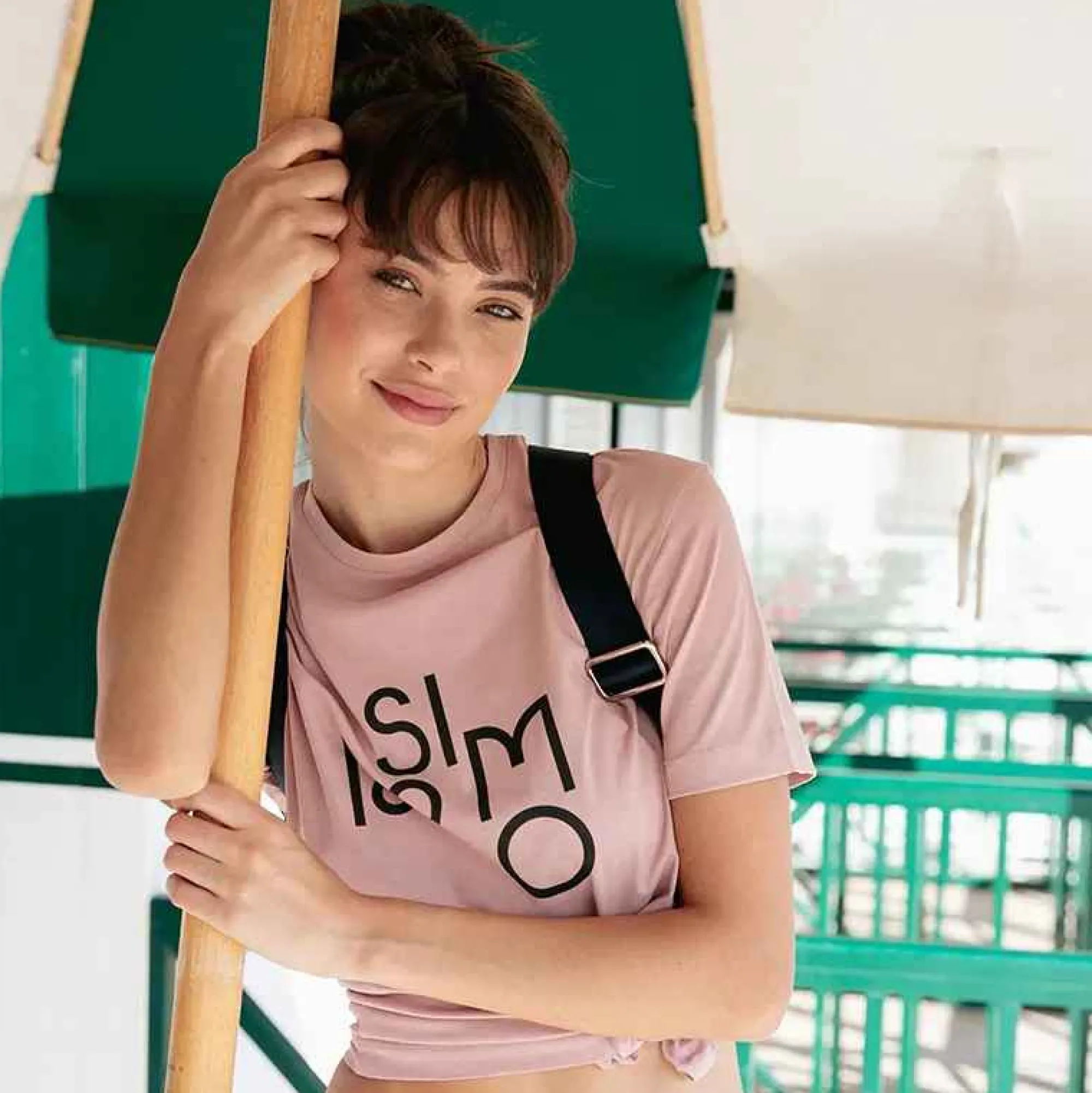 Hot Pink Logo T-Shirt Tops & T-Shirts