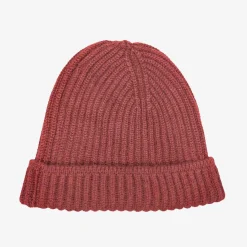 Sale Pure Cashmere Fisherman'S Rib Hat Wine Red Knitwear