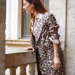 Online X Alberto Biani Leopard Dressing Gown Lingerie & Nightwear