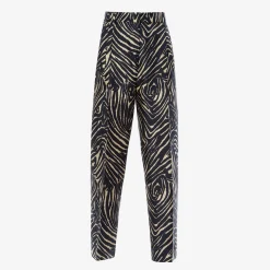 Outlet X Alberto Biani Zebra Pleated Pants Bottoms
