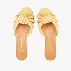 Best X Aquazzura Flat Woven Rafia - Natural Shoes
