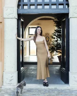 Best X Casasola Carlotta Midi Dress Copper Dresses