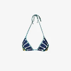 Discount X La Doublej Bikini Top - Blue Solar Placee Beachwear