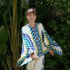 Outlet X La Doublej Foulard Shirt - White Solar Placee Tops & T-Shirts