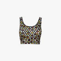 Hot X La Doublej Jazzercize Top - Ping Pong Nero Tops & T-Shirts