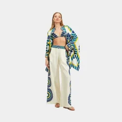 X La Doublej Palazzo Pants - White Solar Placee Bottoms