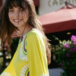 Hot X La Doublej Sorellina Dress - Yellow Solar Placee Dresses