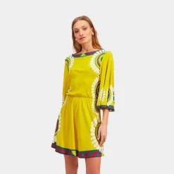 Hot X La Doublej Sorellina Dress - Yellow Solar Placee Dresses