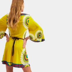 Hot X La Doublej Sorellina Dress - Yellow Solar Placee Dresses