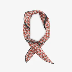 New X Les Belles Heures Mezzatorre 14H12 Cotton And Silk Blend Printed Scarf Mezzatorre