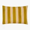 Sale X Lisa Corti Bougainvillea Mustard Stripes Baby Pillow Living Room