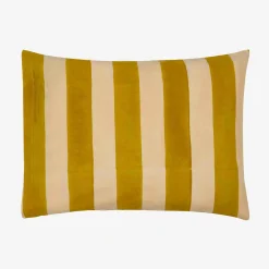 Sale X Lisa Corti Bougainvillea Mustard Stripes Baby Pillow Living Room