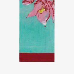 X Lisa Corti Bougainvillea White Veronese Stripes Napkin Tableware