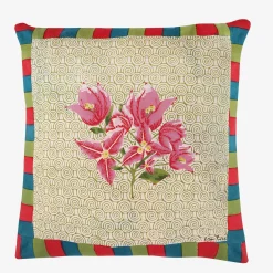 Online X Lisa Corti Bougainvillea Spiral Pillow Living Room