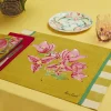Discount X Lisa Corti Bougainvillea Mustard Stripes Placemat Tableware