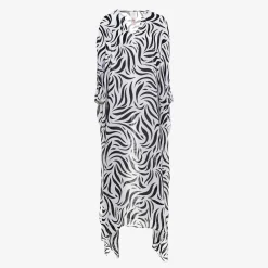 X Loretta Caponi Clementina Kaftan Zebra Dresses