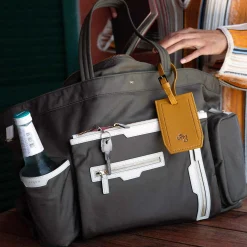 Discount X Pineider Mustard Logo Luggage Tag For Men