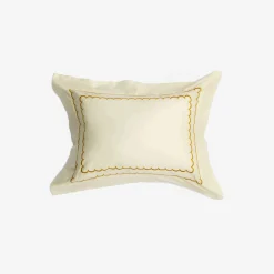 Clearance X Rivolta Carmignani Scallop Boudoir Sham Mustard Bedroom